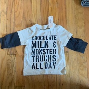 Long sleeve tee shirt 0 to 3 mo